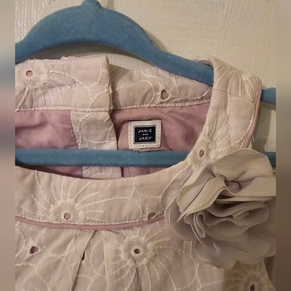 Janie and Jack Toddler Girl's White Lace Top Size 3T - Picture 3 of 3